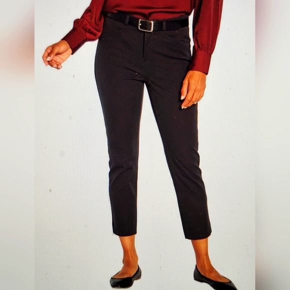 Banana Republic Pants - Banana Republic Ladues Slim Straight Cropped Pant Size 12